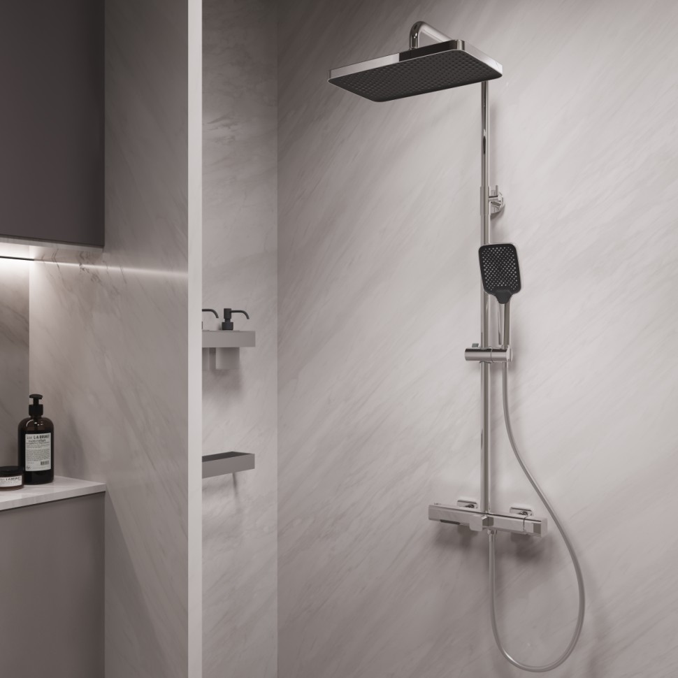 Душевая стойка Core VSFS-4CO1CH с изливом, хром