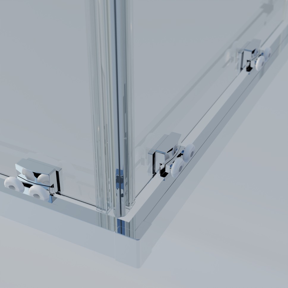 Душевой уголок Rapid-N VSS-3RN1111E10CL, (1000-1100)x(1000-1100), хром, стекло прозрачное