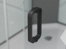 Душевое ограждение Ambassador Queen 11011202Black (100х100х200) четверть круга,черный,стекло прозрачное,раздвижная,1 место