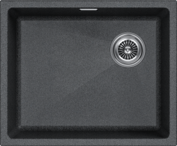 Мойка LUMI 55UNI-SKEW, IT-GRANIT, LU55SK-DG, графит, 555х440, Paulmark