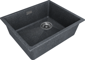 Мойка LUMI 55UNI-SKEW, IT-GRANIT, LU55SK-DG, графит, 555х440, Paulmark