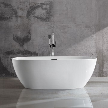 Ванна акриловая Vincea VBT-408-1500, 1500*815*580, цвет белый, щелевой перелив