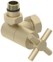 Вентиль 3D левый крест (G 1/2&quot; НР х G 3/4&quot; НГ)