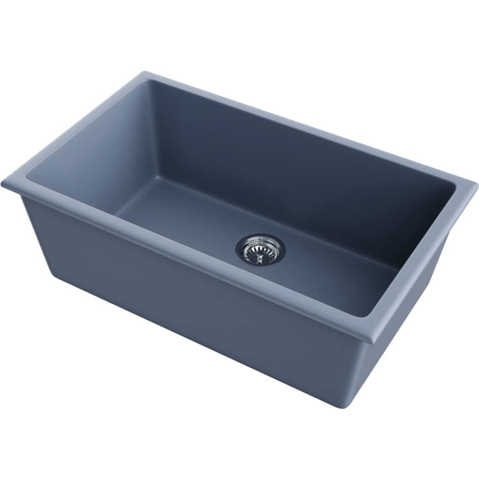 Кухонная мойка Omoikiri Okinoshima 76-U/I-SB Natceramic/smoky blue