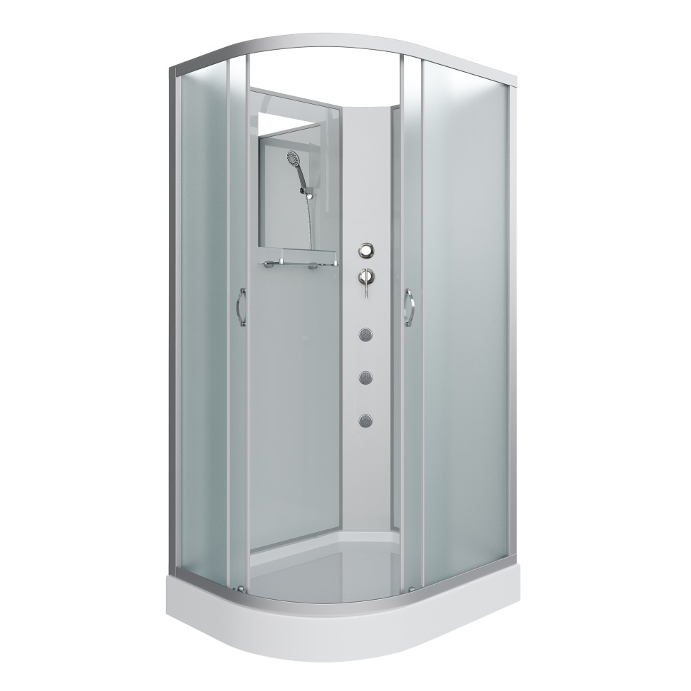 Душевая кабина Niagara Classic NG-3312-14RBKG (120х80х200) низкий поддон(13см),стекло матовое,3 места