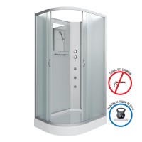 Душевая кабина Niagara Classic NG-3312-14RBKG (120х80х200) низкий поддон(13см),стекло матовое,3 места