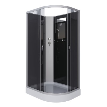 Душевая кабина Niagara Classic NG-3512-14LBK (120х80х200) низкий поддон(13см),стекло тонированное,3 места