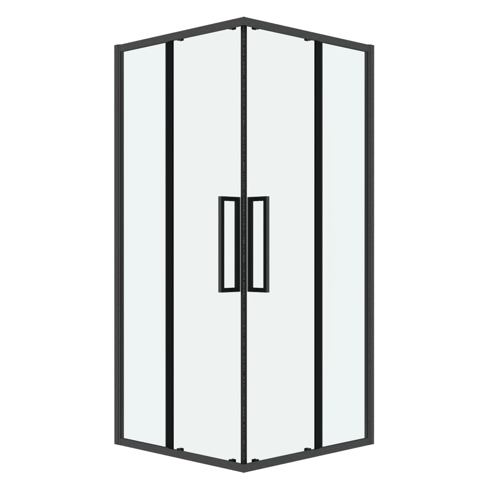 Душевое ограждение Grossman Cosmo 300.K33.02.9090.42.00 (90х90х195) квадрат,раздвижная,графит сатин,стекло прозрачное, 1 место