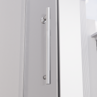 Душевая дверь раздвижная Premium Prato 300 CH-L, 1000х2000, хром, стекло прозрачное