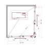 Душевой уголок BelBagno UNO-195-AH-2-100/80-C-Cr