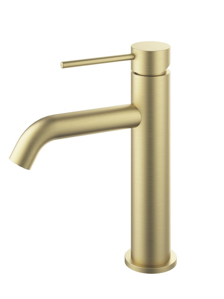 Смеситель для раковины City VBF-2C1BG однорычажный, брашированное золото