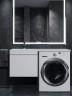 Тумба под стиральную машину подвесная Uperwood Magenta 45х50х55 см, белая, выдвижной ящик