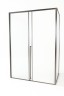 Timo Душевая дверь TDSS-150/13C-8R, раздвиж 1500*2000, проф никель + торцевое стекло TSS-1000/13C-8 1000*2000, проф никель