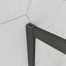 Душевой угол Veconi Ottimo P10 B, 800x800x1900, черный матовый, стекло матовое