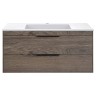 База под раковину Chiara 2D 1000 подвесная, 2 выкатных ящика soft-close, R.Oak