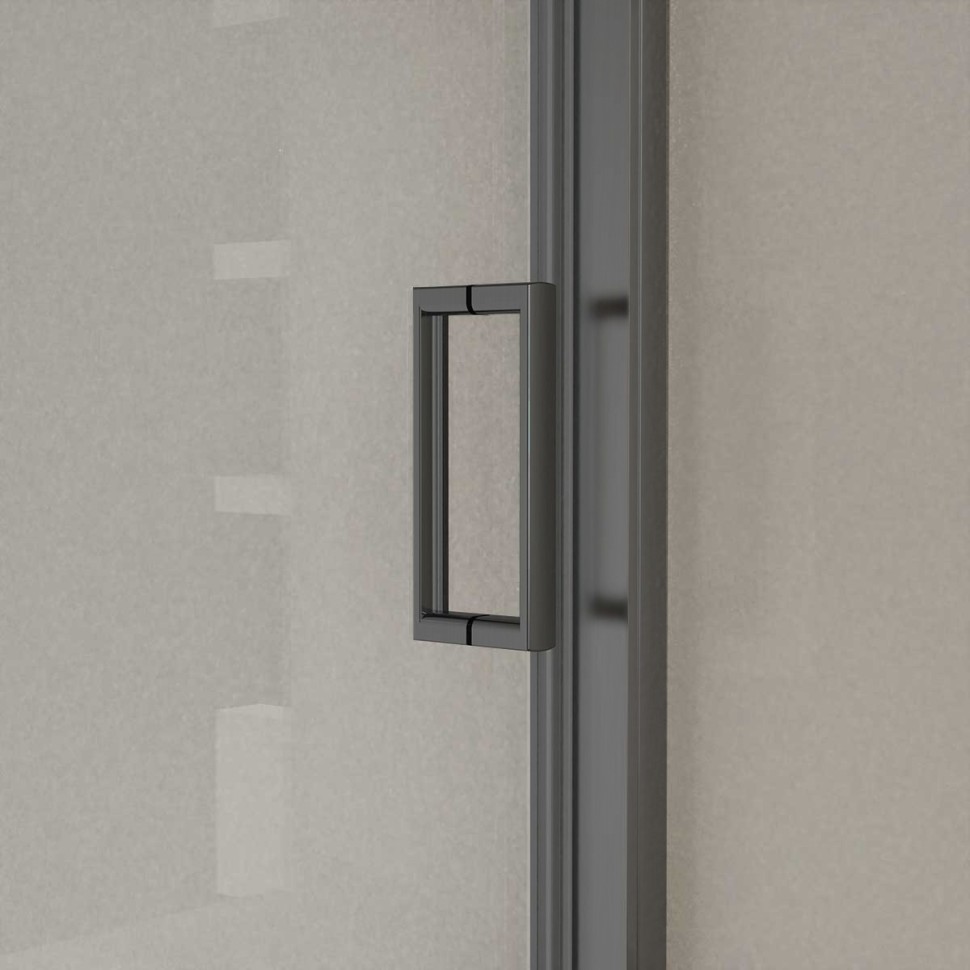 Душевая дверь City VDS-5CT150CLGM, 1500, вороненая сталь, стекло прозрачное