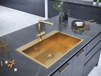 Мойка нерж. сталь AISI304 VELTEN 75, PM807551-BG, брашированное золото, 750х510мм, Starke-Paulmark