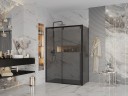Душевое ограждение Ambassador Intense 110022205IBB-110IBB (160х110х200) прямоугольник,черный,стекло тонированное,раздвижная,2 места