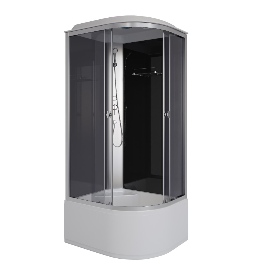 Душевая кабина Niagara Eco E100/70/40L/TN (100х70х215) высокий поддон(40см),стекло тонированное,4 места