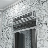 Душевая кабина Niagara Luxe NG-7717W (100x100х215) низкий поддон(15см),дверь распашная,стенки серебро,4 места