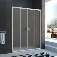 Душевая дверь Veconi Vianno VN-45, 1200x1850, хром, стекло pear