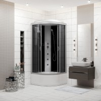 Душевая кабина Niagara Classic NG-2507-14G (80х80х215) высокий поддон(40см),стекло тонированное,4 места