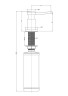 Дозатор для жидкого мыла BREVIT, D005-431(WH), белый матовый, Paulmark
