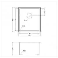Мойка EMAR EMB-130 EMB-130 PVD Nano Golden