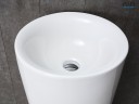Раковина Gid Nb130w 81118 накладная белая 41x41x85