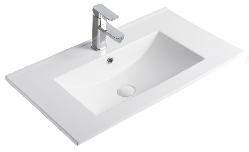 Раковина Gid NYJ803-60 71109 встраиваемая сверху белая 61x40x17