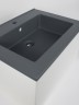 Раковина для ванной 66 см, Uperwood Parma Quartz, серая матовая, бетон