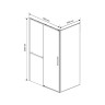 Душевой уголок Slim Soft VSR-1SS1013CLG, 1300*1000, брашированное золото, стекло прозрачное
