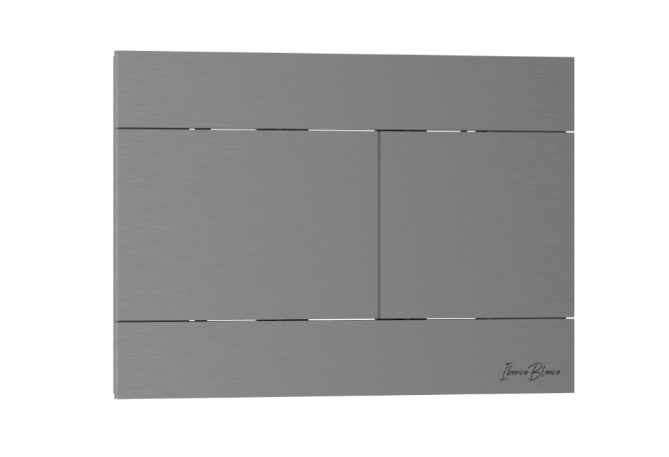 Комплект 3в1 IBERICA BLANCA инсталляция SILENCIO MINI, унитаз BILBAO ALTO белый, кнопка смыва INOX-R вороненая сталь (IB.001M.BLA.231.1502)