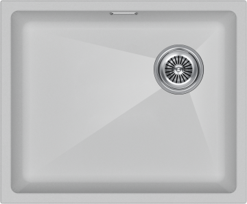 Мойка LUMI 55UNI-SKEW, IT-GRANIT, LU55SK-WH, белый, 555х440, Paulmark