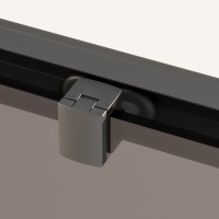 Душевое ограждение Ambassador Forsa 17021216AB-120AB (100х120х200) прямоугольник,черный,стекло прозрачное,раздвижная,2 места