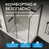 Душевой поддон ABBER AD3C098 90х80 прямоугольный, акриловый, белый