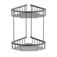 Полка угловая двойная Timo Saona 13082/18 черное золото