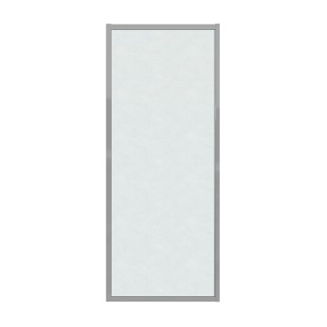 Боковая стенка Grossman Style 200.K33.05.100.10.02 (100х195) хром,стекло шиншилла, 1 место