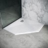 Душевой поддон Grossman Strong GR-S19090D (90х90х2,5) из искусственного камня,трапеция,белый,1 место