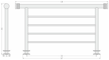 Полка прямая 4П / L 370