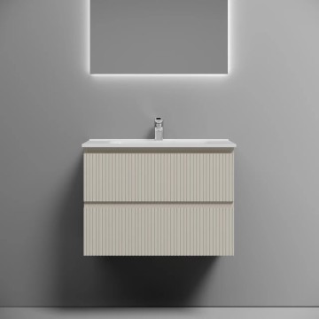 Тумба подвесная SANCOS Snob T 690х445х500, c двумя ящиками оснащенными доводчиками, Beige Soft , арт.SNT70CE