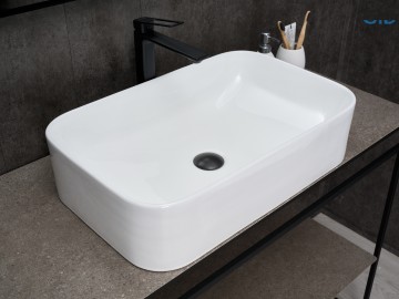 Раковина Gid N9599 51231 накладная белая 61x38x15