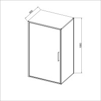Душевой уголок Slim 8mm VSR-4SLP9090CLG, 900*900, брашированное золото, стекло прозрачное