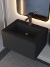 Раковина для ванной 66 см, Uperwood Parma Quartz, черная матовая, космос                  