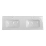Керамическая раковина с двумя чашами BelBagno BB1400-2-ETL