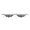 Керамическая раковина с двумя чашами BelBagno BB1400-2-ETL