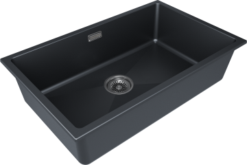 Мойка LUMI 74UNI, IT-GRANIT, LU74-AN, антрацит, 740х460, Paulmark