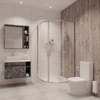 Душевое ограждение Niagara Nova NG-6607-08 (100х100х190) четверть круга,хром,двери раздвижные,стекло прозрачное,1 место