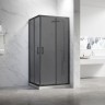 Душевой угол Veconi Rovigo RV-27B, 1100х800х1900, черный, стекло тонированное