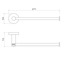 Полотенцедержатель Timo Saona 13051/03 черный